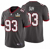 Nike Men & Women & Youth Buccaneers 93 Ndamukong Suh Gray 2021 Super Bowl LV Vapor Untouchable Limited Jersey,baseball caps,new era cap wholesale,wholesale hats